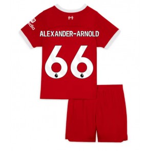 Liverpool Alexander-Arnold #66 Hemmaställ Barn 2023-24 Kortärmad (+ Korta byxor)